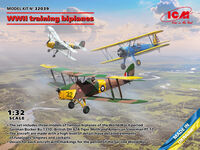 WWII training biplanes Bcker B 131D, DH.82A Tiger Moth, Stearman PT-17 - Image 1