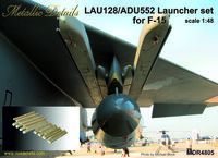 LAU-128/ADU-552 Launcher set for McDonnell F-15 Eagle (designed to be used with Academy and Tamiya kits) - Image 1