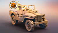 Jeep Willys canon