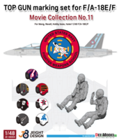 F/A-18E/F Super Hornet Decal set - Movie Collection No.11 w/ 2 Pilot Fig.s - Image 1