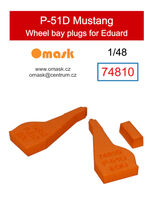 North American P-51 D Mustang Wheel Bay Plugs (for Eduard kits) - Image 1
