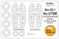 Su-27SM / Su-33 (ZVEZDA) - (Double sided) + wheels masks - Image 1