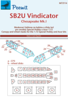 Canopy mask for SB2U Vindicator Special Hobby - Image 1