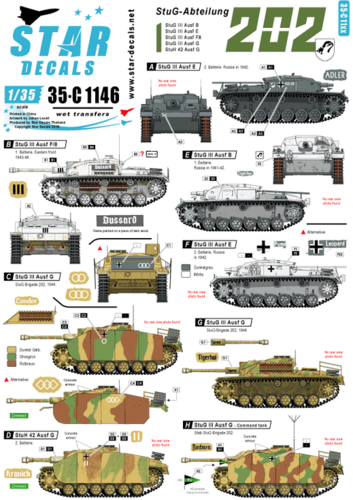 StuG-Abt. 202. StuG III Ausf B/E/F8/G and StuH 42. - Image 1