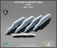 McDonnell Douglas F/A-18 A/B Hornet - Early Pylons 3D-Printed (5 pcs) - Image 1