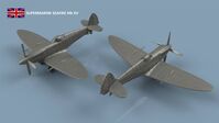 Supermarine Seafire Mk.XV unfolded wings - 3D printing (5 pcs)