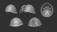 Italian Helmet M33 (Detail) - Image 1