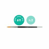 Premium Synthetic round paintbrush series 611 no. 2 - Image 1